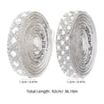thumbnail image 3 of 2 Rolls Self Adhesive Sparkling Rhinestone Ribbon for Crafts Use Silver Glass Strips for Clothing, 3 of 8