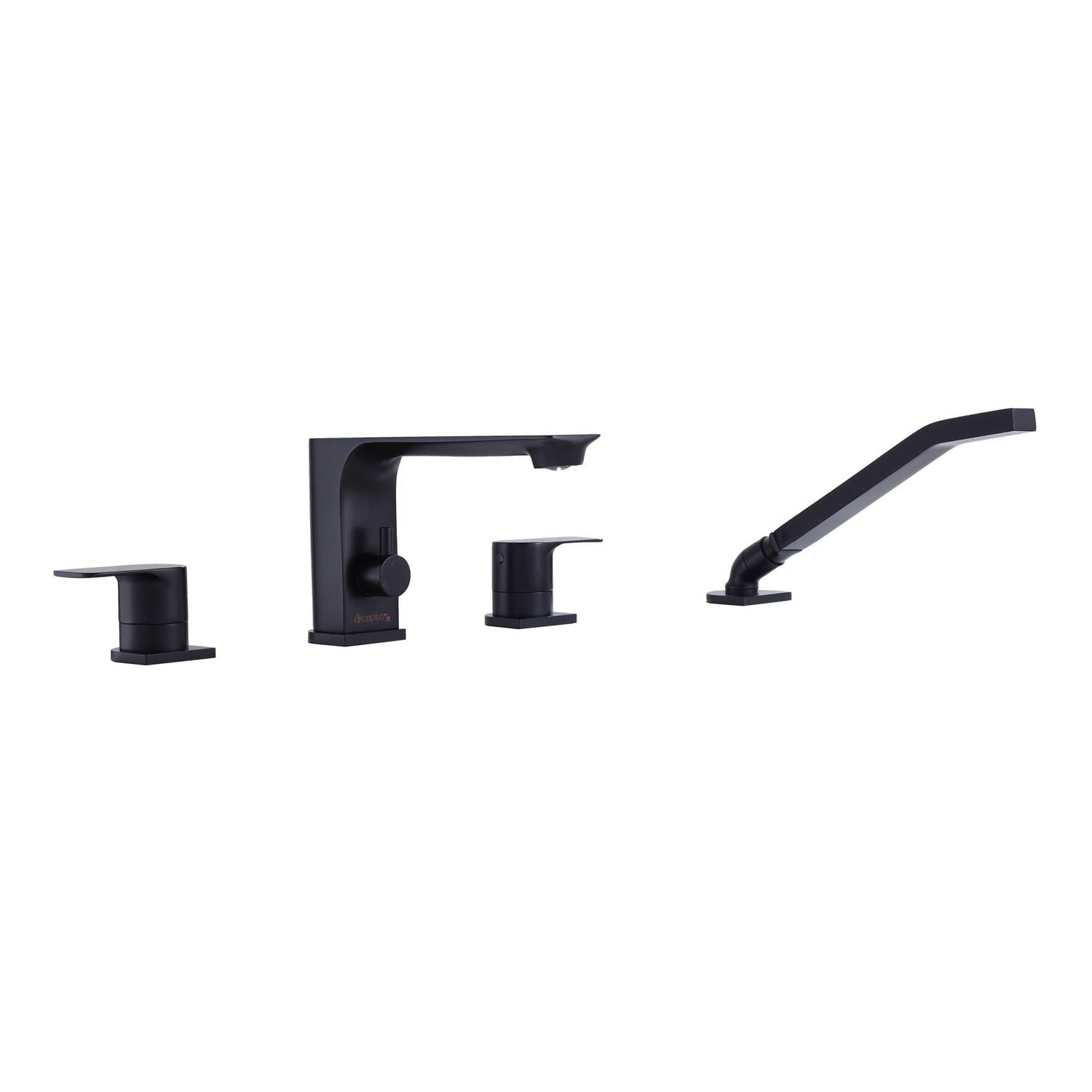 The akuaplus® Roman Bathtub Faucet ELENA with Hand Shower in solid brass - 4 Pieces.