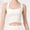 White, variant on Fznquz Women's Sports Bras Gym Longline Crop Tank Tops Yoga Workout Bras