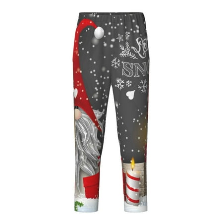 Fuzoiu Traditional Scandinavian Dwarf Print Teenagers Pajama Pants Lounge Pants with 2 Pockets Elastic Waist Kids Sleep Bottoms Comfy Sleepwear PJ Bottoms for Kids-Large