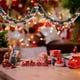 thumbnail image 4 of Adornos navideños, colgante para árbol de Navidad con cinta floral de 2 metros de largo con cordón y pompones. Ideal para árboles de Navidad y decoración de ventanas. Parte superior de plástico., 4 of 6
