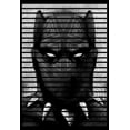 thumbnail image 2 of Boy's Marvel Black Panther Striped Profile  Graphic Tee Black Large, 2 of 5