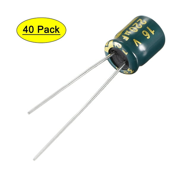 Uxcell 6x7mm 2uf 16v Low Esr Aluminum Radial Electrolytic Capacitors 40 Pack Walmart Com Walmart Com