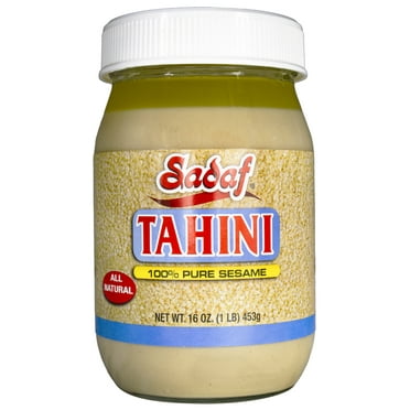 Sadaf Pure Sesame Tahini Sauce, 16 oz Jar