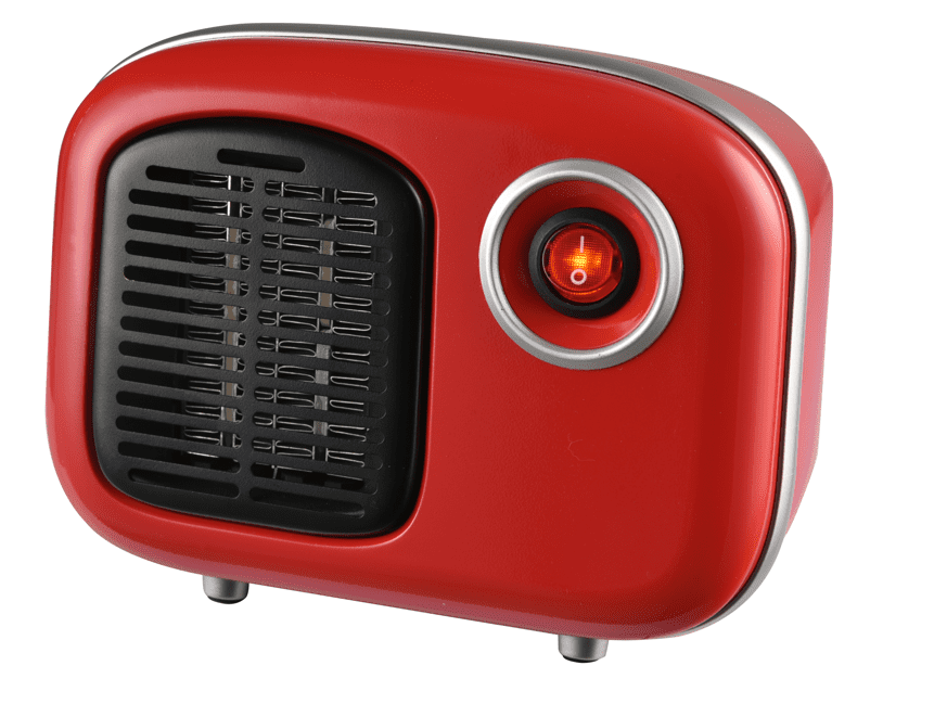 Mainstays Small Personal Electric Portable Ceramic Space Heater 250 Watt Red 
