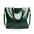 thumbnail image 5 of Bolso grande de cuero al óleo para mujer, bandolera de hombro, moda europea y americana, novedad de 2022, 5 of 5