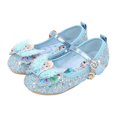 thumbnail image 1 of Zapatos de cuero para niñas de Disney, suela blanda, zapatos informales de princesa para bebés, cabeza redonda de moda, rendimiento, baile, antideslizante, frozen31-Insole19.5cm Gao Jinjia LED, 1 of 2