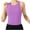 Purple, variant on QUNYINEY Ribbed Knit Women's Tank Tops Summer Hot Pink Tops Racerback Sleeveless Workout Crew Neck Slim Fit Womens Shirts