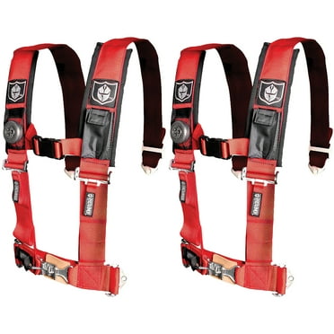 Pro Armor A114220RD Red 4-Point Harness 2" Straps, 2 Pack