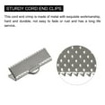 thumbnail image 4 of Uxcell Ribbon Crimp Clamp Ends, 20mm Bookmark Pinch Cord End Clasps for DIY Silver White 300Pack, 4 of 7