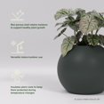 thumbnail image 2 of Greenline Nala Globe Planter - Indoor/Outdoor Large Fiberglass Lightweight Planter - 24" x 24" x 19" (Matte Charcoal), 2 of 7