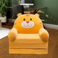 thumbnail image 4 of GUOOL Foldable Sofa Chair Cover Washable Sofa Covers Children Couch Backrest Slipcover Brown (Only Included Sofa Cover), 4 of 7