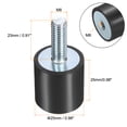 thumbnail image 2 of 6 Pack M8x23mm Thread Studs Rubber Shock 25x25mm Male Female 6 Pack M8 Lock Nuts, 2 of 6