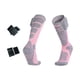 thumbnail image 3 of Calcetines térmicos con calefacción y nanocompuesto para botas, calcetines eléctricos hasta la , calcetines de esquí, tejido elástico mejorado rosa, 3 of 8