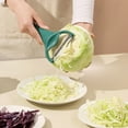 thumbnail image 4 of Hearth & Gear Cabbage Peeler And With Handle 2 For Vegetable Peeling Kitchen Dark Green Sliced Cheese Container W Potato Chip Potatoes Cutter-5in 1 Stainless Steel Olive compatible with Machine for, 4 of 7