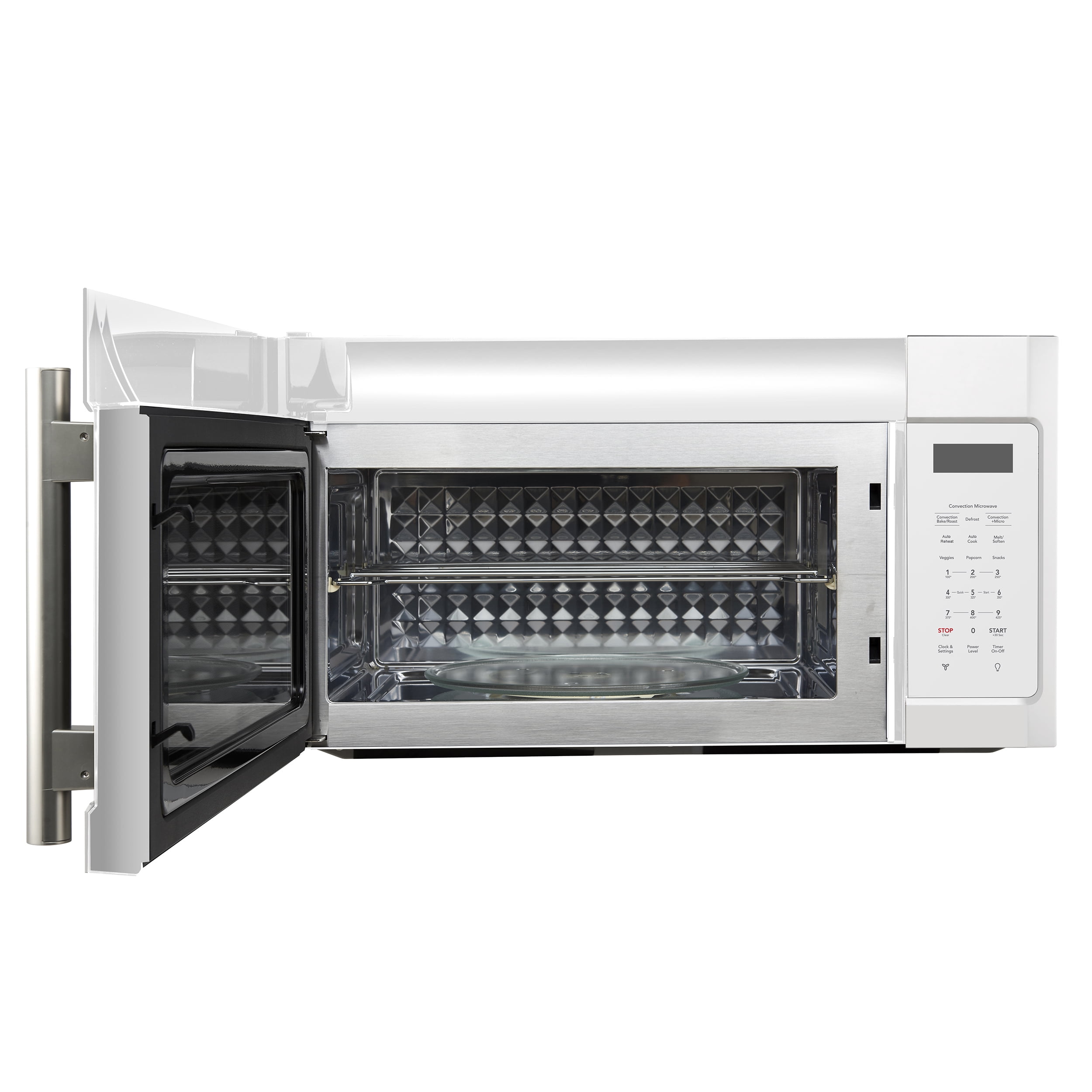Forno Fornace 30-Inch Over the Range Convection Microwave, White – 1.5 cu.ft, 300 CFM Vent, Touch Control, LED Light