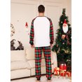 thumbnail image 4 of Family Matching Christmas Pajamas, Baby Romper/Elk Print Long Sleeve Tops and Plaid Pants Sleepwear Set, 4 of 10