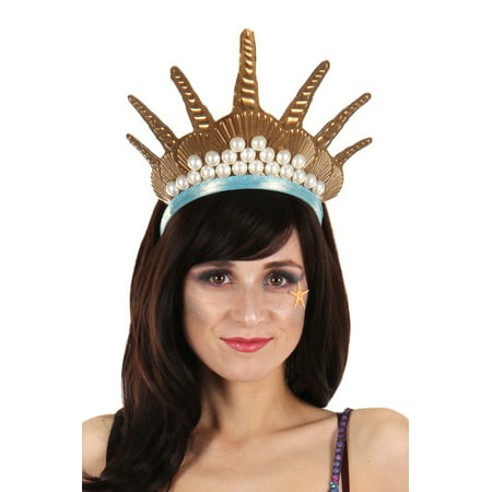 elope Gold Mermaid Costume Crown Headband for Women