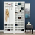 thumbnail image 2 of Prepac Space-Saving Entryway Hall Tree with Shoe Storage, White, 2 of 9