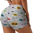 thumbnail image 2 of Fotbe Hello Seamless Shorts, Womens Workout Shorts High Waist Stretch Booty Short for Gym/Yoga/Running/Biking-XX-Large, 2 of 9