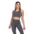thumbnail image 1 of White Mark Women's Racer Back Sports Bra, 1 of 5