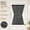 Black, variant on Pure White Patio Door Curtain Panel, French Door Drape for Side Door Window, 1 Panel, 25 x 40 Inches, Light Filtering Sheer Panel