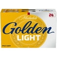 thumbnail image 2 of Michelob Golden Light American Light Lager Beer 24 pack 12 fl oz Aluminum Cans 4.1% ABV, 2 of 6
