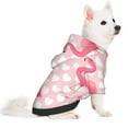 thumbnail image 2 of Bingfone Cute Flamingo With Heart Dog Clothes Hoodie, Pet Winter Coat,Puppy Sweatshirts For Small Dogs Boy Girl,Suitable For All Breeds-Small, 2 of 8