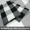 thumbnail image 3 of Black and White Buffalo Plaid Pillow Covers 18x18 Set of 2 Black Check Plaid Outdoor Pillow Covers 18x18 Black Throw Pillows for Farmhouse Christmas Decor, 3 of 6