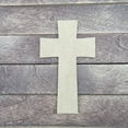 thumbnail image 2 of 4" Wide Cross #10, Unfinished Wood Art Shape by Wooden Craft Cutouts, 1-8 Thickness, 2 of 2