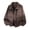 Coffee, variant on Bomber Jacket with Pockets Trendy Suede Lapel Zip Up Jackets Casual Solid Color Long Sleeve Waterproof Jackets for Men M