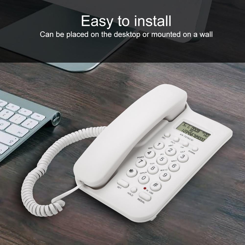 EBTOOLS Home Hotel Wired Desktop Wall Phone Office Landline Telephone