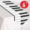 thumbnail image 2 of Beistle 57882 Chemin de Table Imprimé Clavier de Piano - Lot de 12, 2 of 5