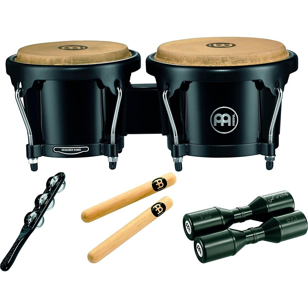 MEINL Headliner Bongo Percussion Pack with Free Shaker and Claves