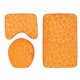 thumbnail image 2 of Juego de Alfombrillas de Baño de 3 Piezas, Cubierta de Tapa de Inodoro, Alfombra de , Patrón de Guijarros Antideslizantes naranja Sunnimix Alfombrilla de baño Alfombrilla de baño, 2 of 7