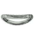 thumbnail image 1 of 925 Sterling Silver Black Plate Wave Stackable Ring Curved, 1 of 7