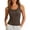 *Khaki, variant on Women's Scoop Neck Ribbed Sleeveless Tank Top, Slim Fitted Basic Layering Camisole Black,Women's Plus XXL