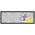 thumbnail image 2 of PinPix 36x12 Custom Cork Bulletin Board Floral design black Fallen Leaves Poster Board Has a Fabric Style Canvas Finish, Framed in Floral design black Fallen Leaves, by ArtToFrames (PinPix-179), 2 of 5