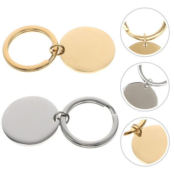 Mobutofu 2Pcs Key Chain Accessories Assorted Color Diy For Diy Keychain Projects