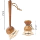 thumbnail image 2 of Paquete de 2 cepillos para platos, cepillo limpiador con mango largo de madera, buen agarre, cepillos para lavar platos de cocina, para ollas, platos, verduras, frutas, limpieza Adepaton WRLF-147, 2 of 7