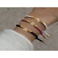 thumbnail image 1 of SNNROO 1pc Trendy Pave Cubic Zirconia Zodiac Colorful Adjustable Rope Bracelets For Women, 1 of 6