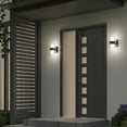 thumbnail image 2 of Artika Colton Noir Mat Moderne Luminaire Mural Extérieur DEL, 2 of 5