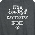 thumbnail image 3 of Instant Message - Its A Beautiful Day To Say In Bed - Women's Racerback Tank Top, 3 of 6