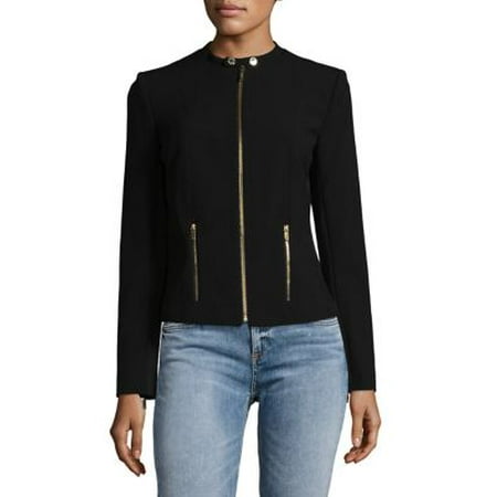 Collarless Zip Jacket