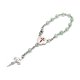 thumbnail image 5 of Conjunto de Pulsera y Collar YONGSHENG con Colgante Cruzado Hecho a Mano con Cuentas de Rosario, 5 of 5