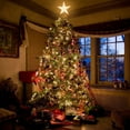 thumbnail image 2 of Christmas Star Tree Topper - Plug in Christmas Tree Ornament with LED for Christmas Home Decoration (Warm White), 2 of 9
