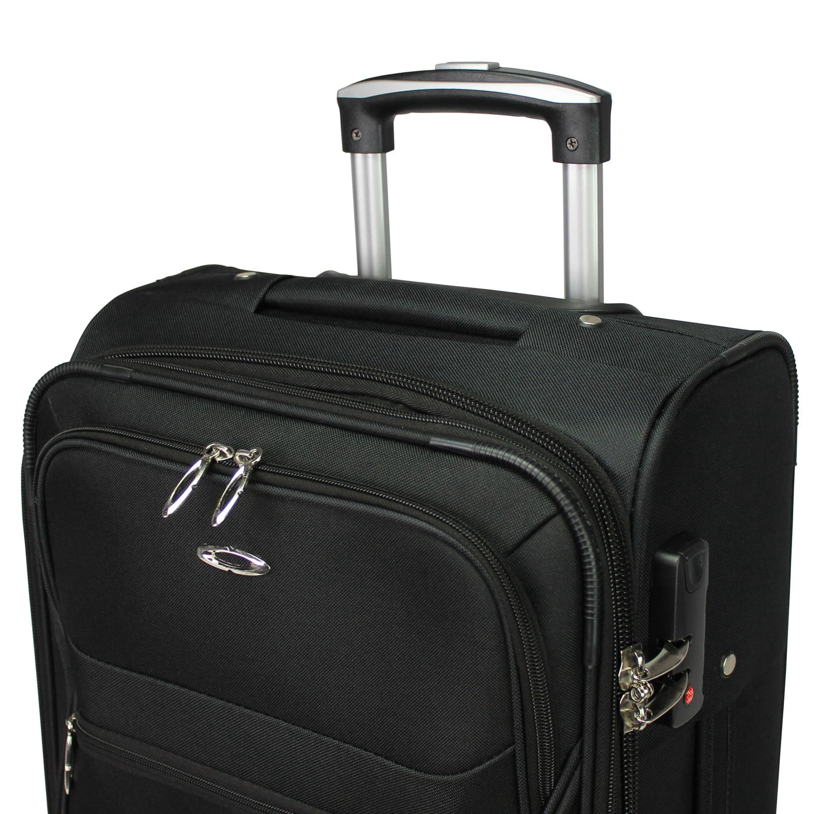 CalBags Kemyer Softside Lightweight 3-Piece Expandable Spinner Luggage Set - Black