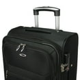 thumbnail image 5 of CalBags Kemyer Softside Lightweight 3-Piece Expandable Spinner Luggage Set - Black, 5 of 9