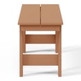 thumbnail image 5 of WestinTrends Ashore Outdoor HDPE 48" Modern Backless Patio Bench, Teak, 5 of 16
