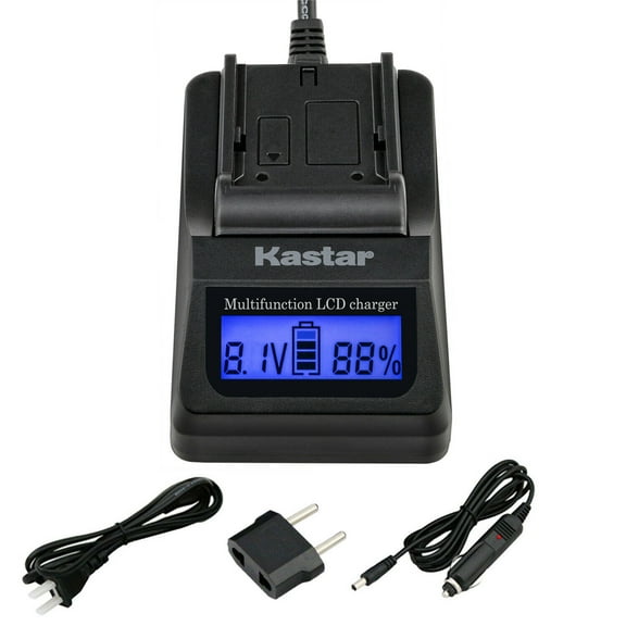 Kastar Fast Charger Kit Replacement for Panasonic Lumix DMC-FZ200 FZ1000 G5 G6 GH2 Camera, Panasonic DMW-BLC12 DMW-BLC12E DMW-BLC12GK DMW-BLC12PP, Leica BP-DC12, Sigma BP-51 Battery